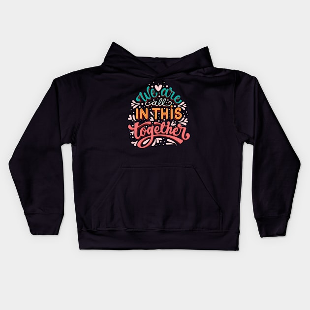 Quoted Coffee Gifts for Coffee Caffeine Lovers (Black) Kids Hoodie by RedoneDesignART